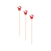 Santa Large Cocktail Picks - 30 Pack