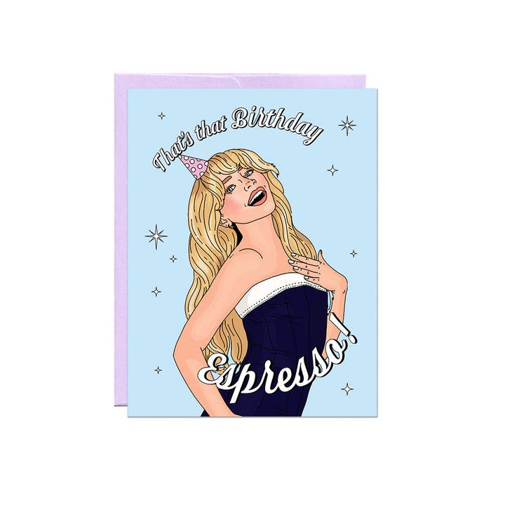 Birthday Espresso Sabrina Carpenter Birthday Card