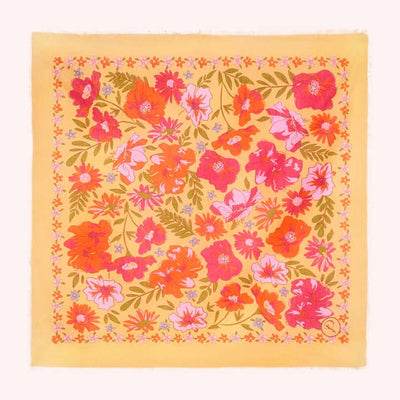 Sketched Florals Cotton Bandana