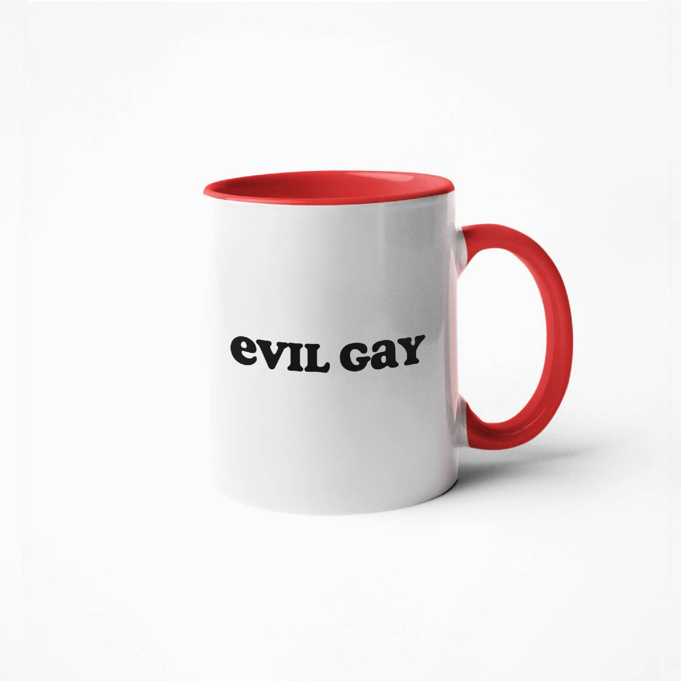 Evil Gay 15 Oz Mug - White/Red