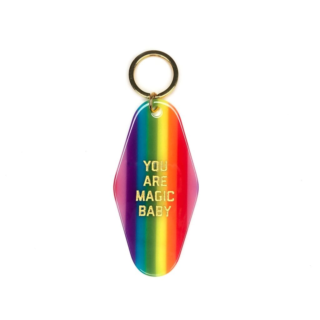 You Are Magic Baby Motel Keychain - Rainbow