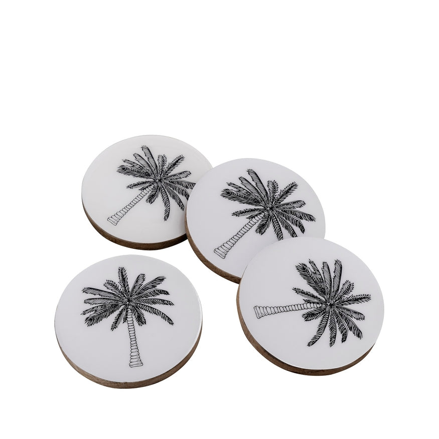 Mango Wood Coasters Set