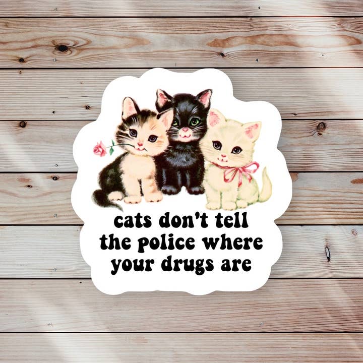 Cat Funny Sticker