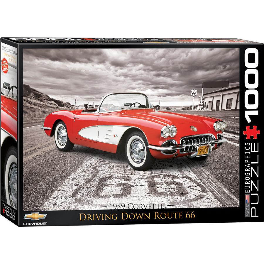 Driving Down Route 66 -1959 Corvette Puzzle
