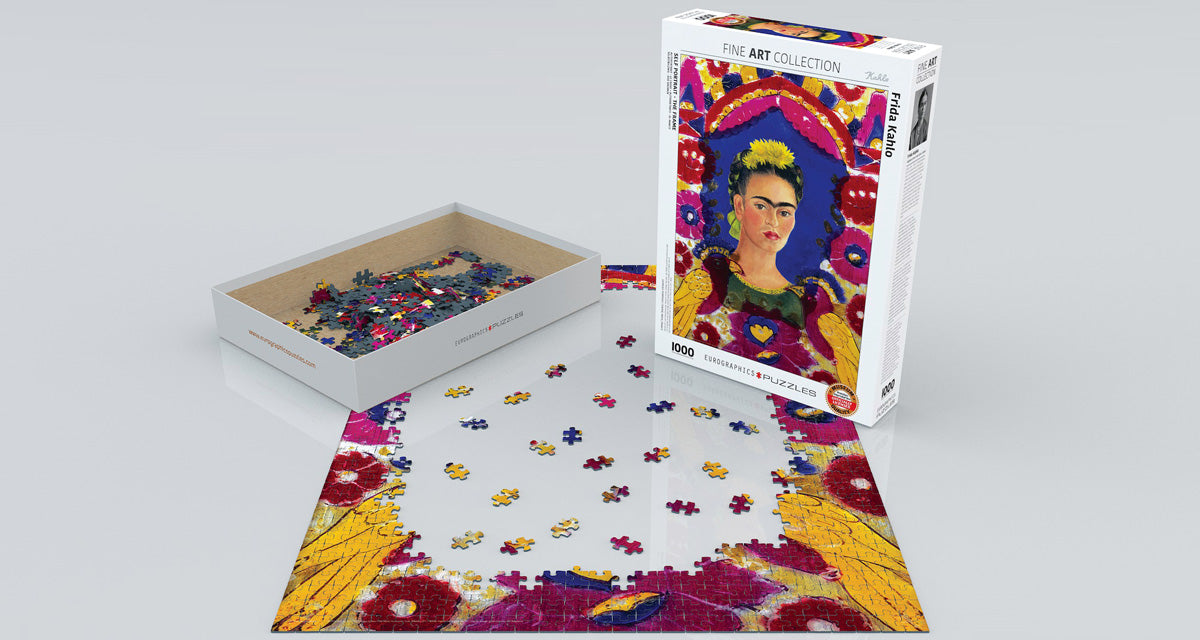 Self Portrait, The Frame By Frida Kahlo Puzzle