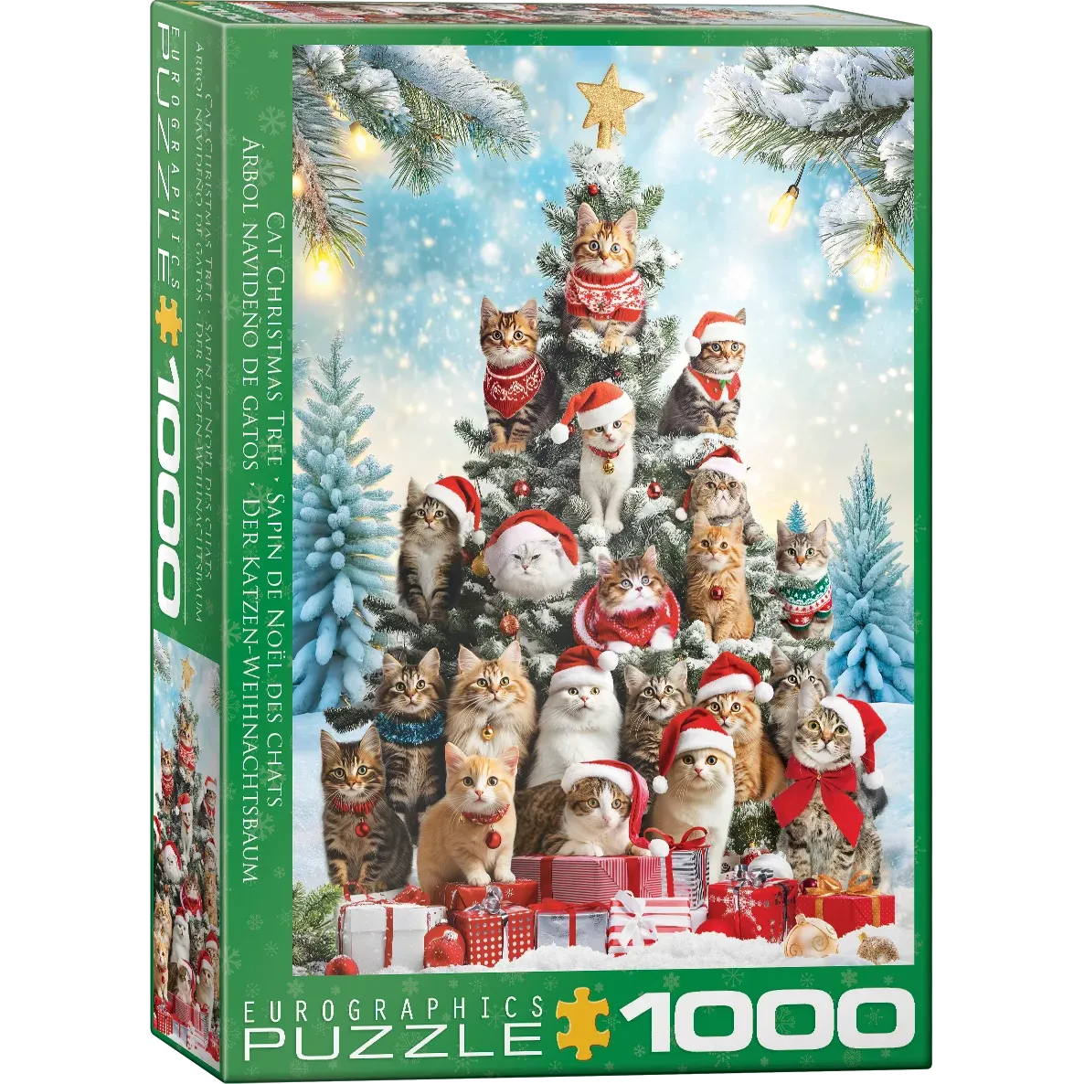 Cat Christmas Tree Puzzle