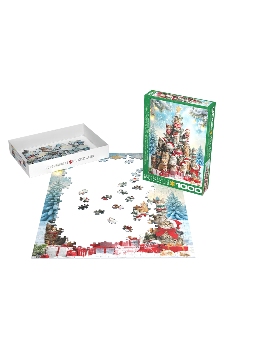 Cat Christmas Tree Puzzle