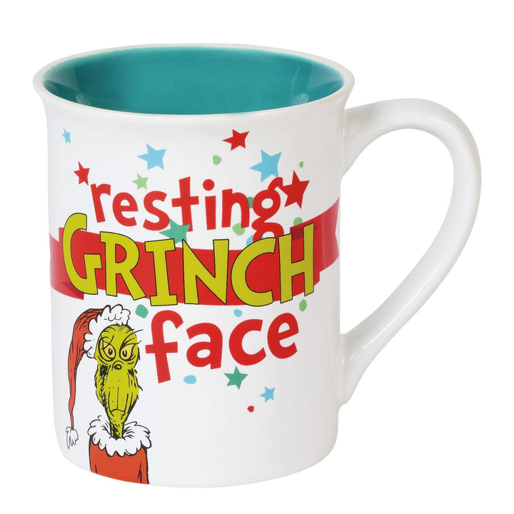 Resting Grinch Face Holiday Mug