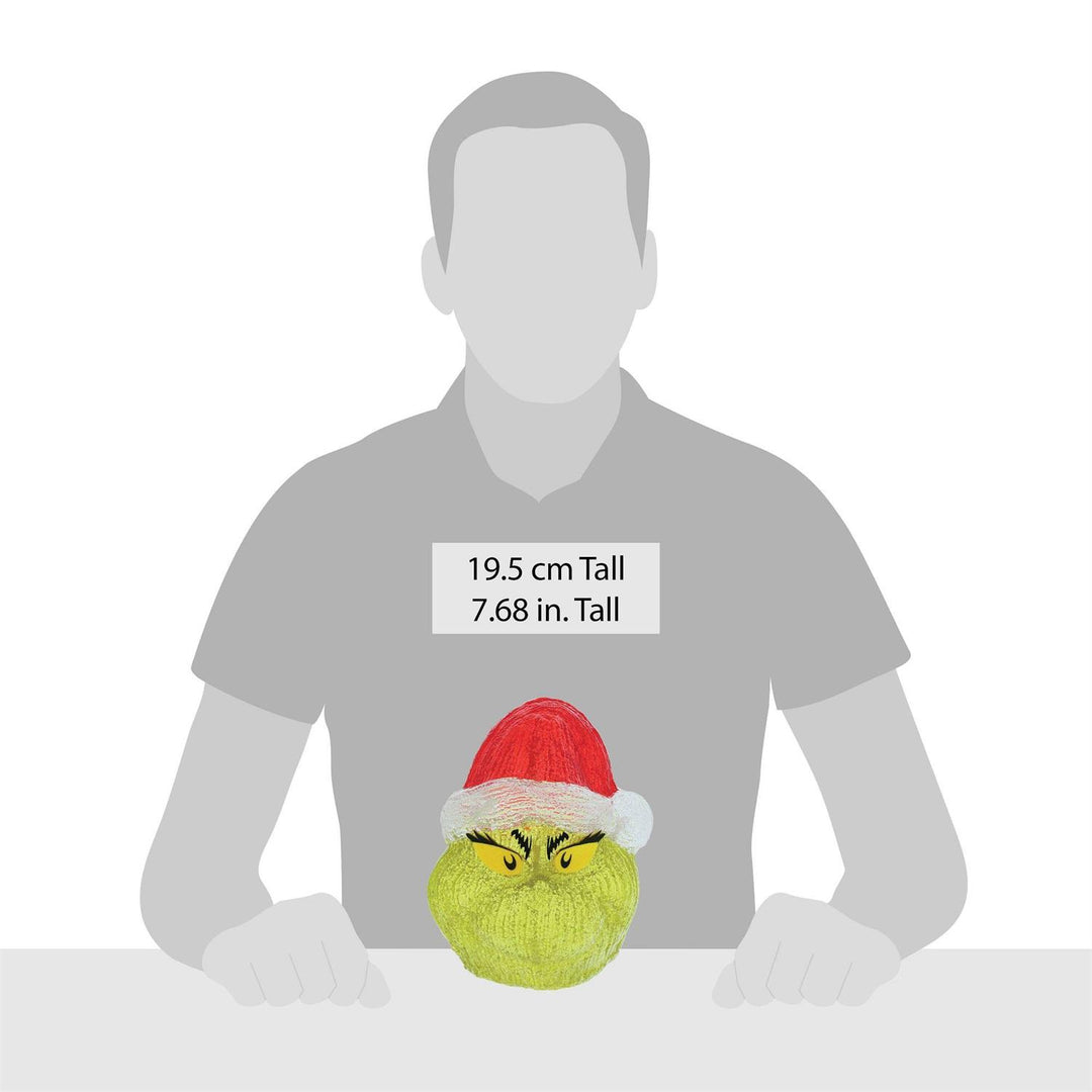 Grinch Head Light Up Figurine - 8"