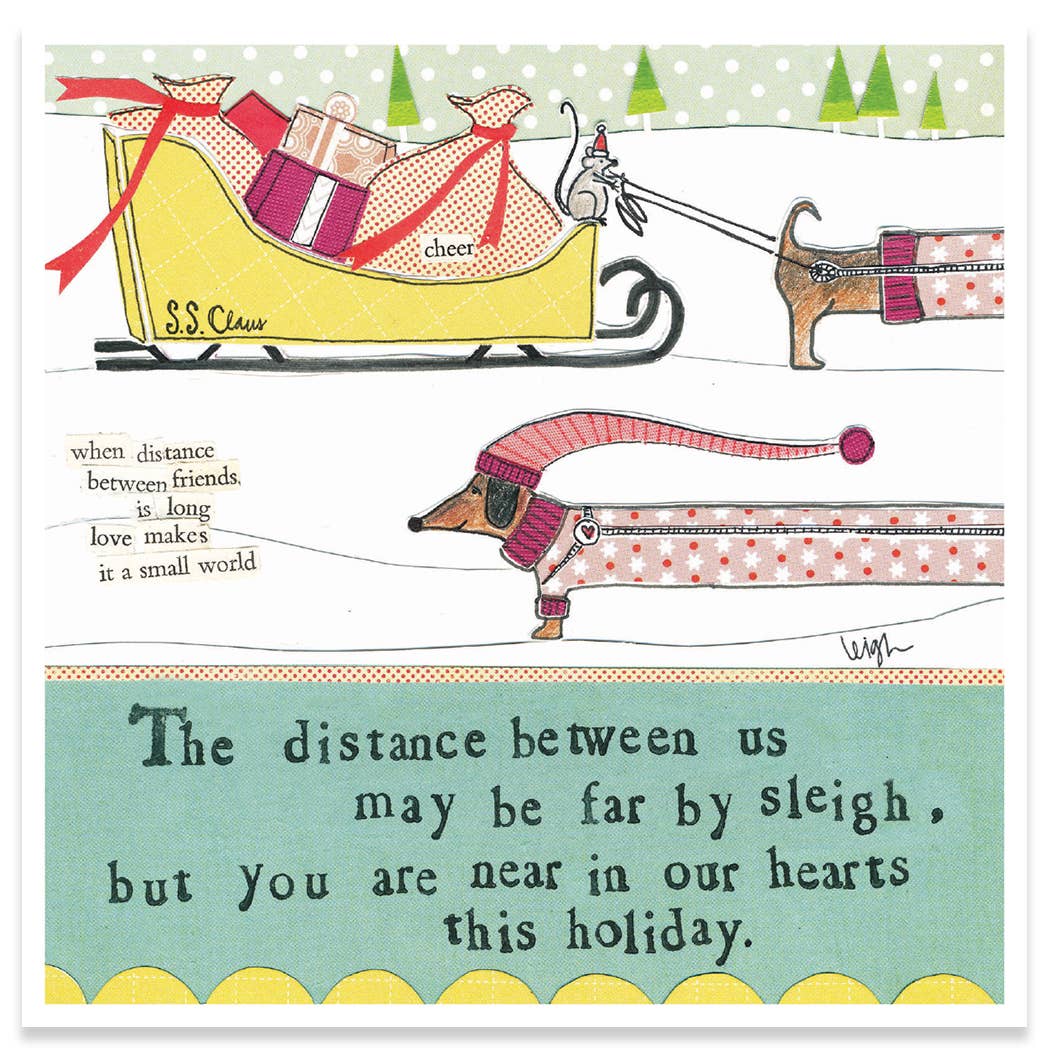Tucker's Sleight Ride Holiday Boxed Cards - Just Fabulous Palm Springs