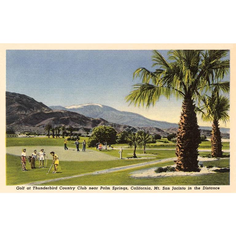 Thunderbird Country Club Palm Springs Greeting Card - Just Fabulous Palm Springs