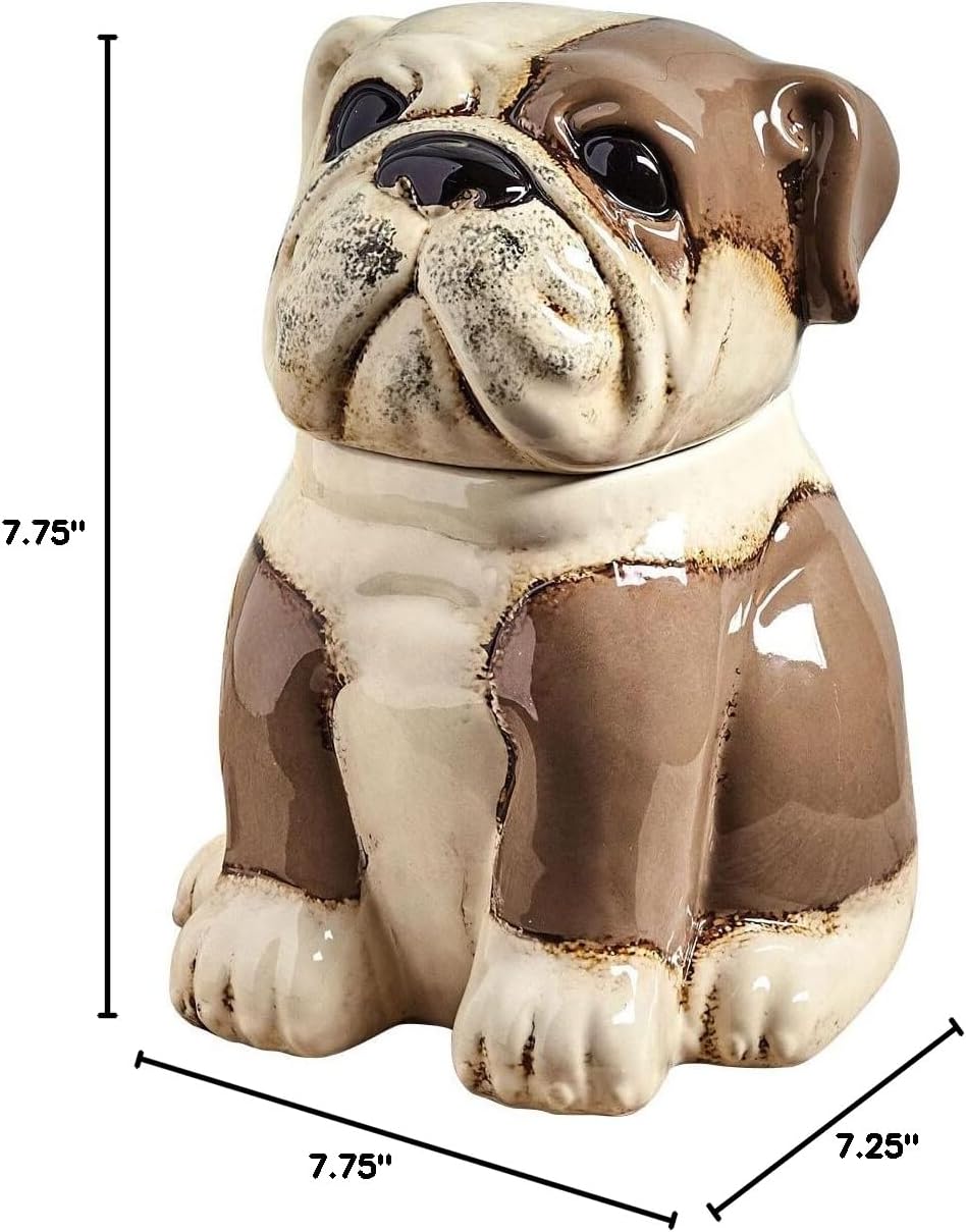 Bulldog Ceramic Canister
