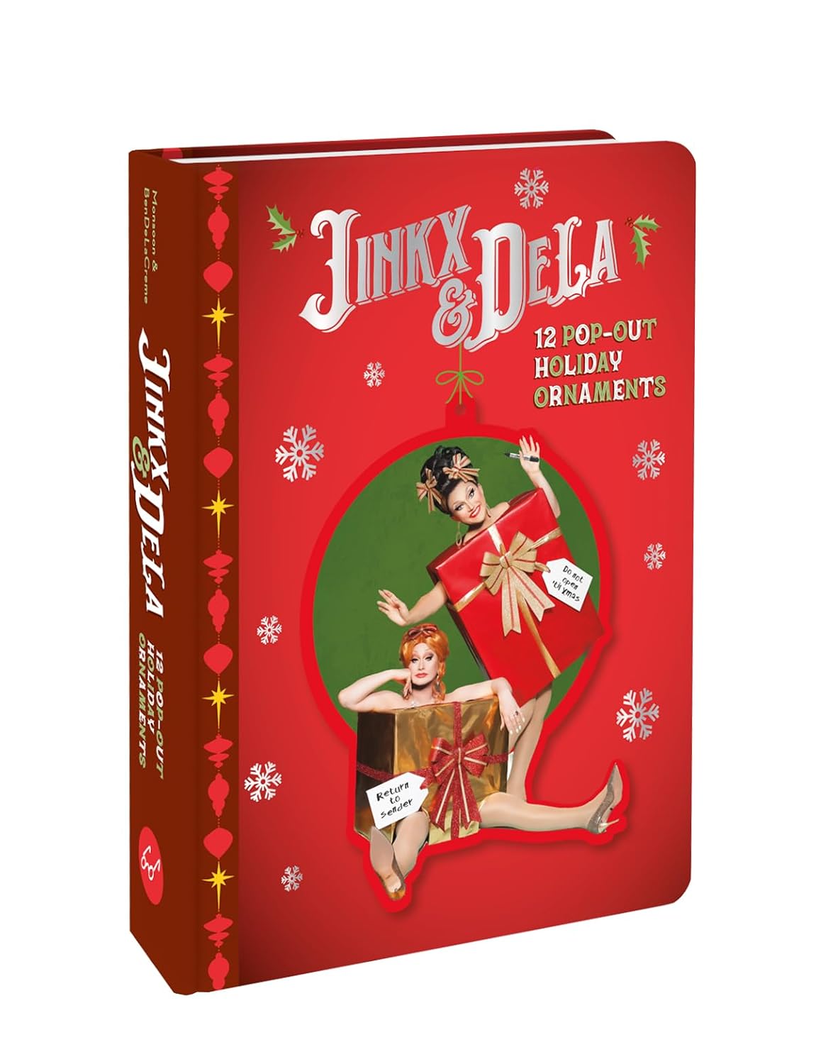 Jinkx & DeLa 12 Pop-Out Holiday Ornaments