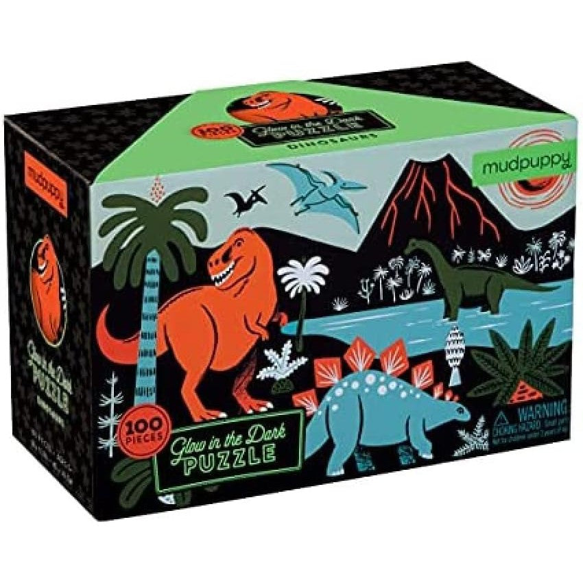 Dinosaur 100 Piece Glow in The Dark Puzzle