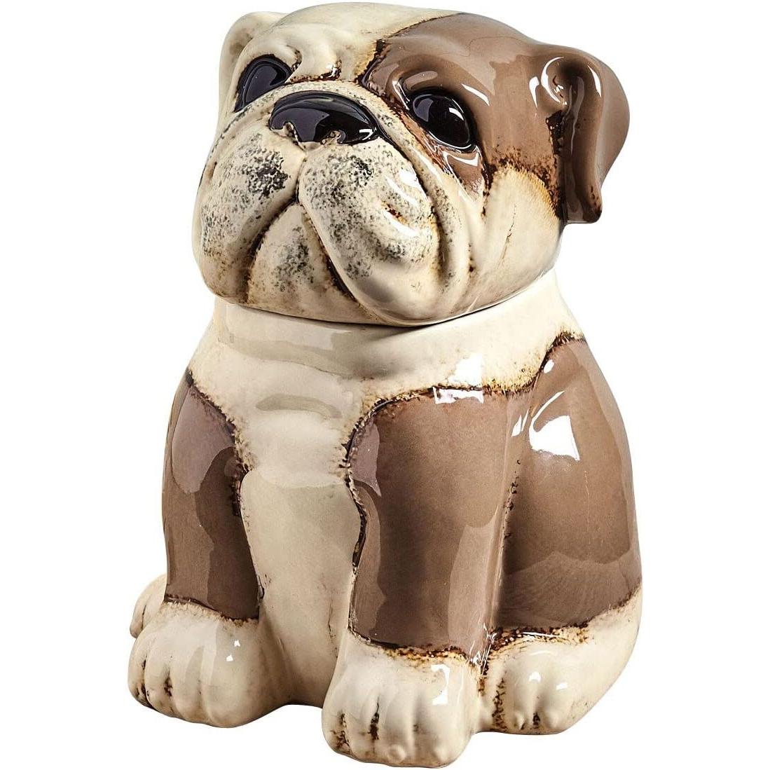Bulldog Ceramic Canister