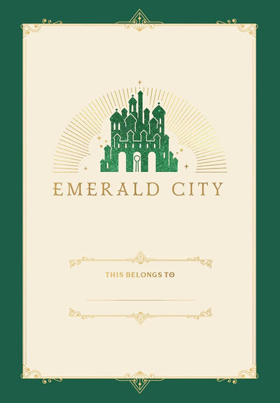 Wicked Emerald City Journal With Ribbon Charm