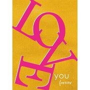 Love Is Golden Greeting Card - Just Fabulous Palm Springs
