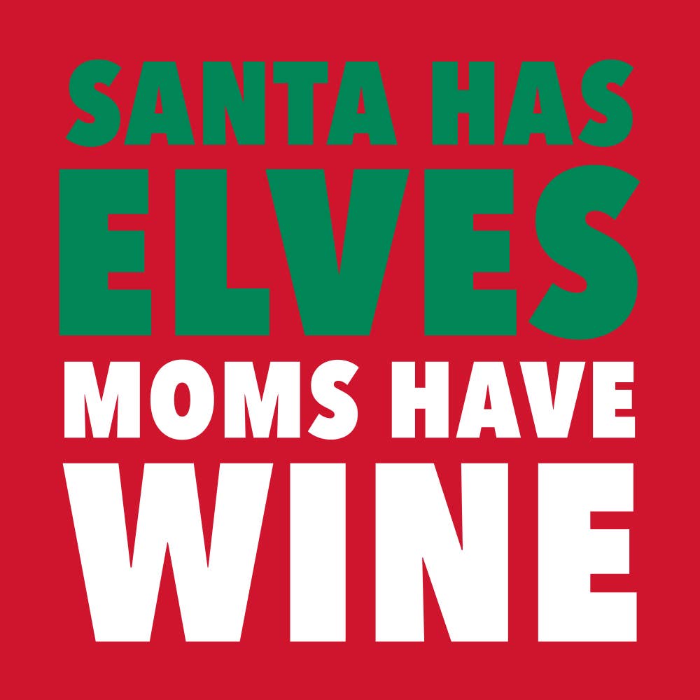 Moms Have Wine Christmas Cocktail Napkins