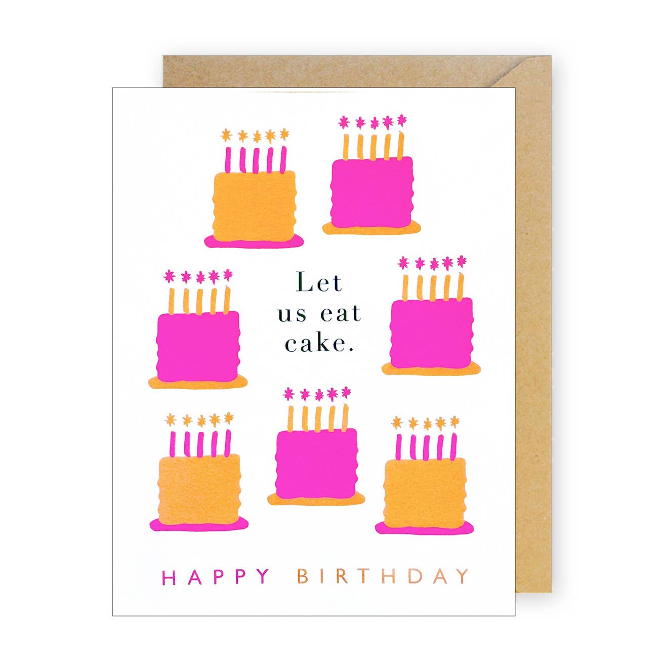 Bright Cakes Birthday Card