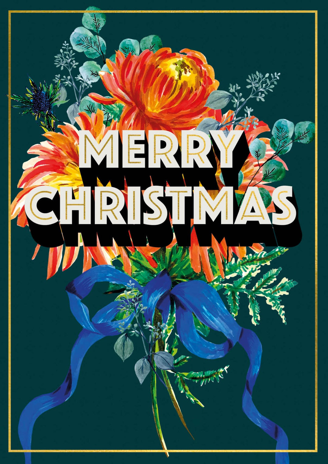 Merry Christmas Holiday Greeting Card