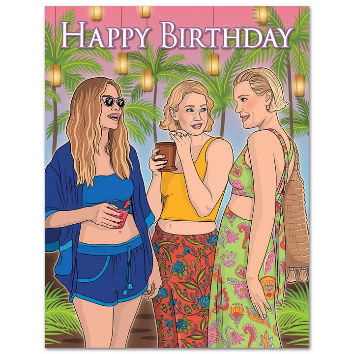 Card: White Lotus Unhinged Birthday