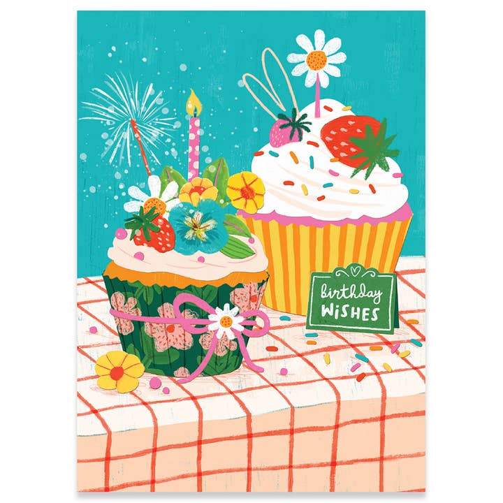 Cupcakes Birthday Card - Just Fabulous Palm Springs