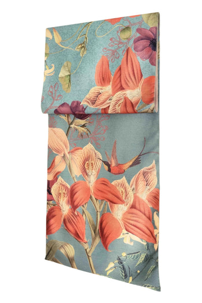 Hummingbird At Dusk Luxury Print Scarf