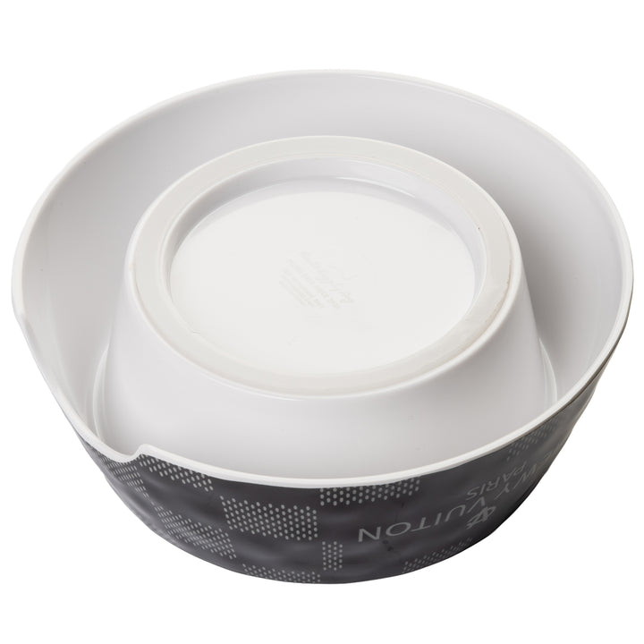 Black Checker Chewy Vuiton Bowl - Medium