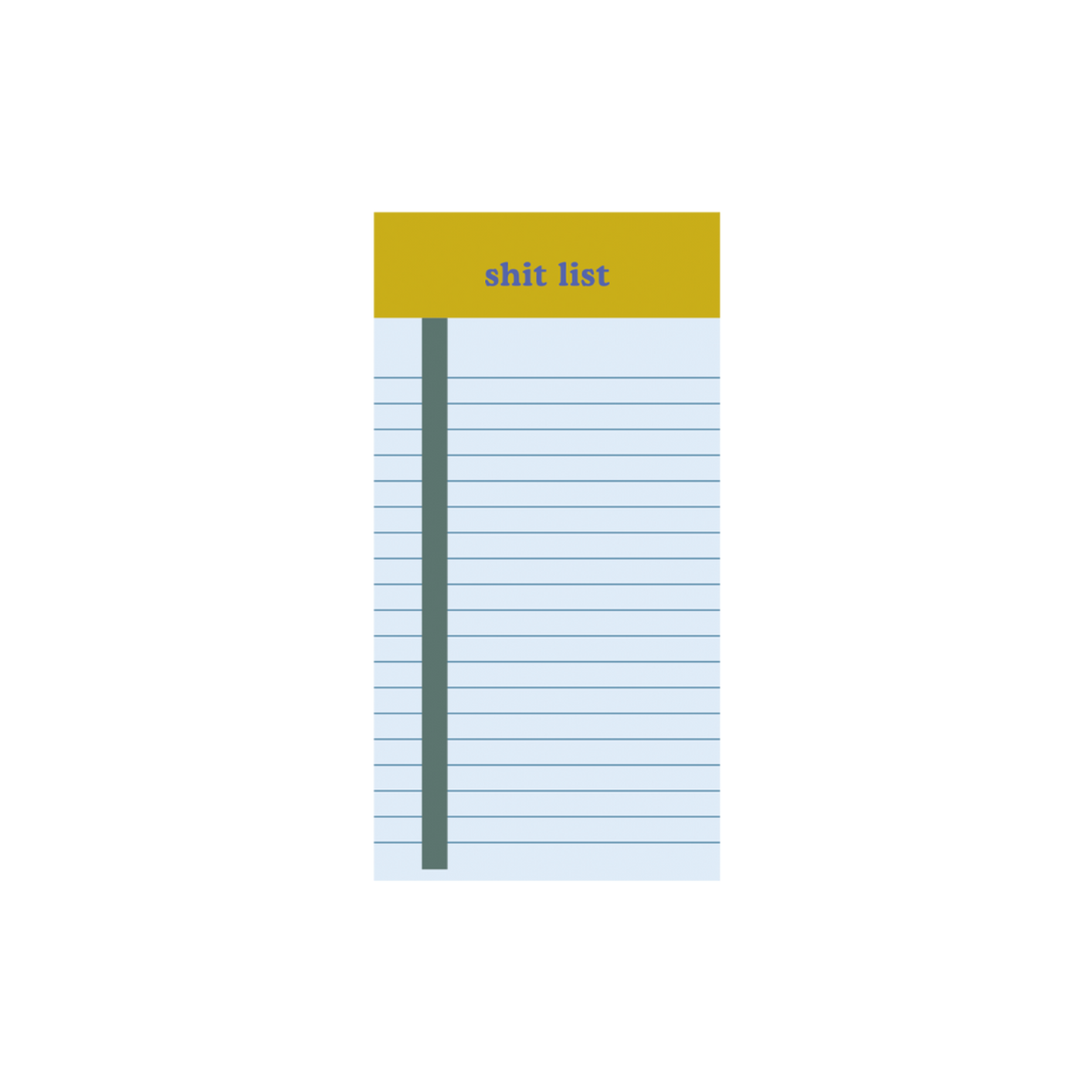 Shit List Tearaway Notepad