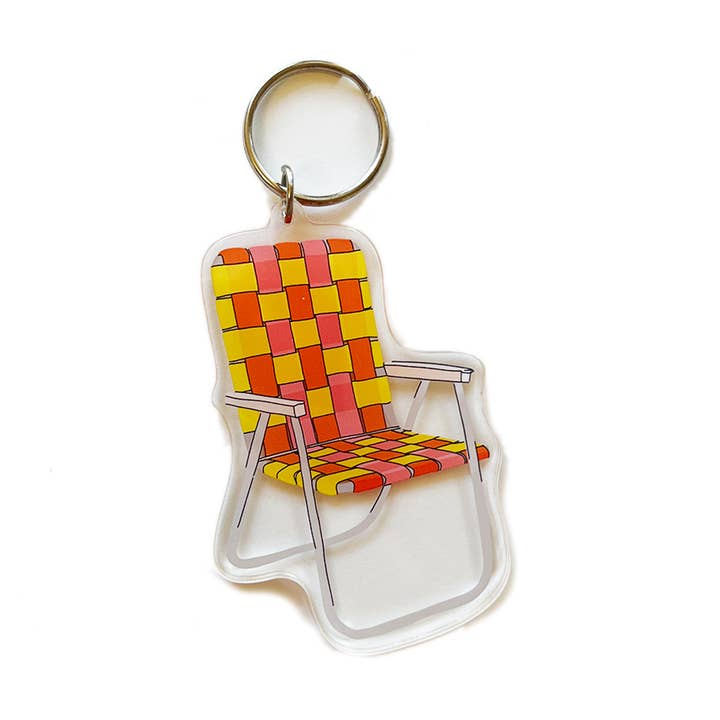 Lawn Chair Acrylic Keychain