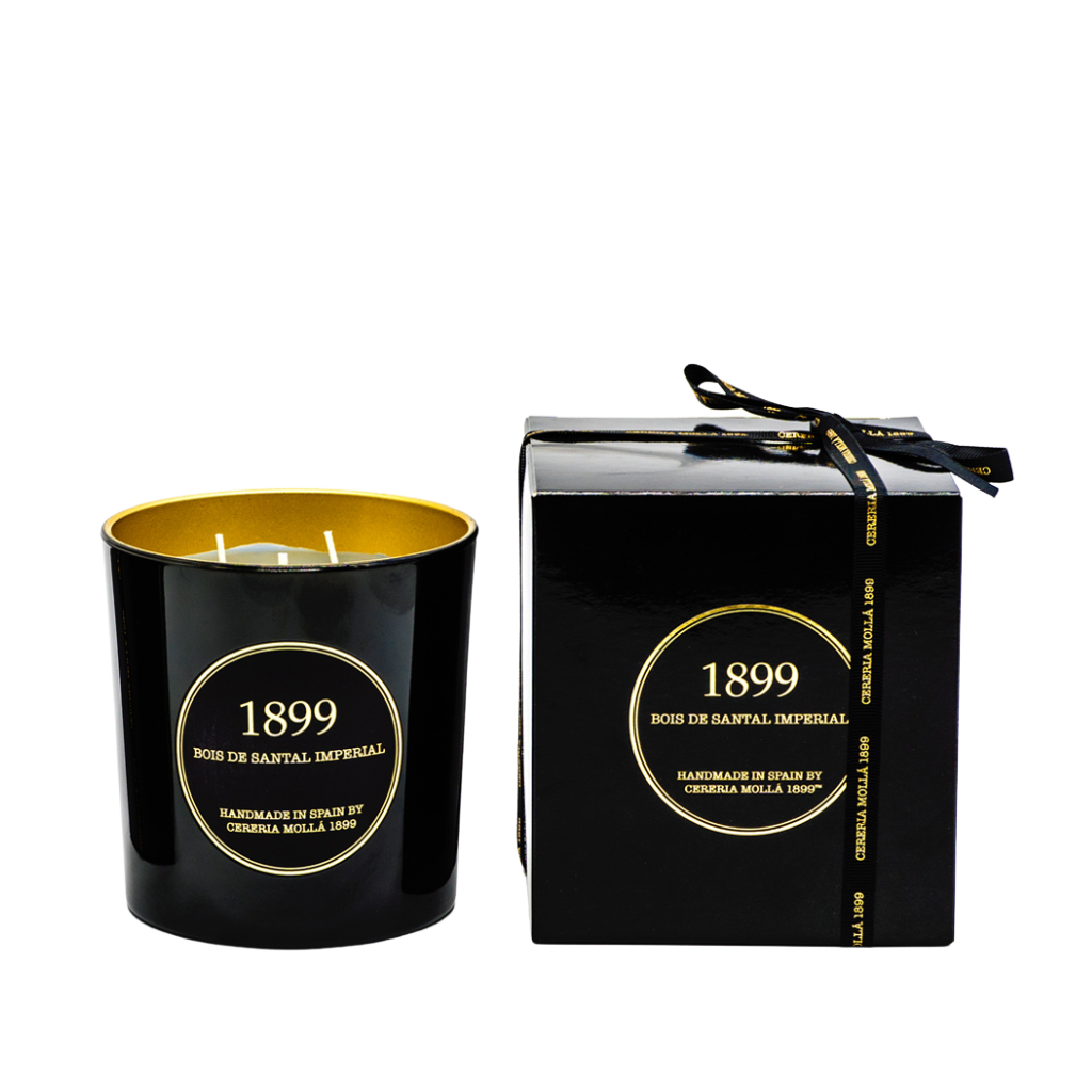 Bois De Santal Imperial Black & Gold 21 oz 3 Wick Candle