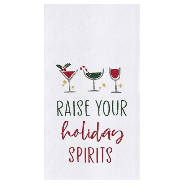 Raise Holiday Spirits Kitchen Towel
