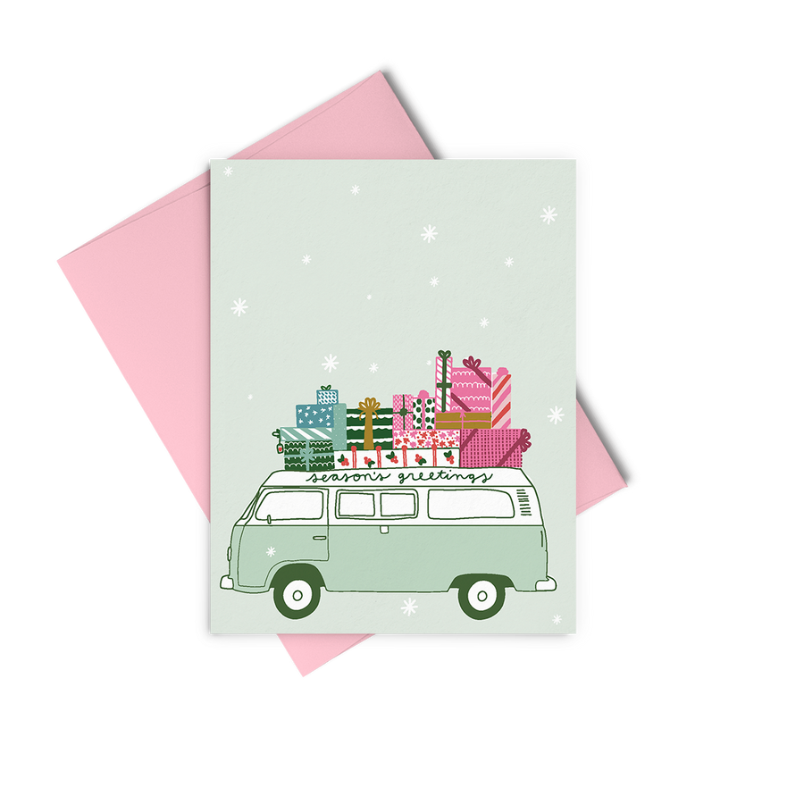 Season's Greetings Van Holiday Card