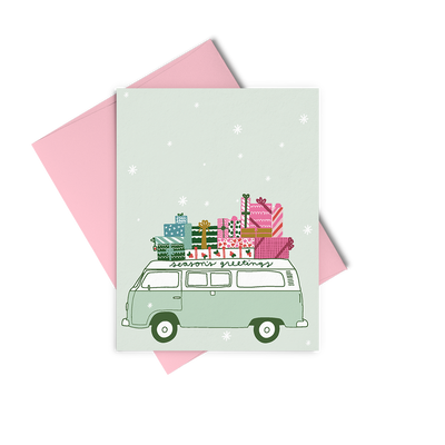 Season's Greetings Van Holiday Card