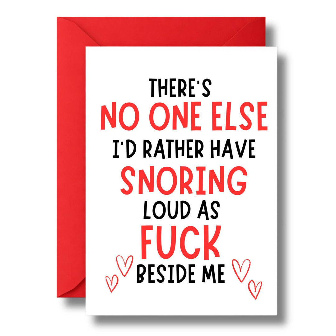 Snoring Loud Anniversary Greeting Card