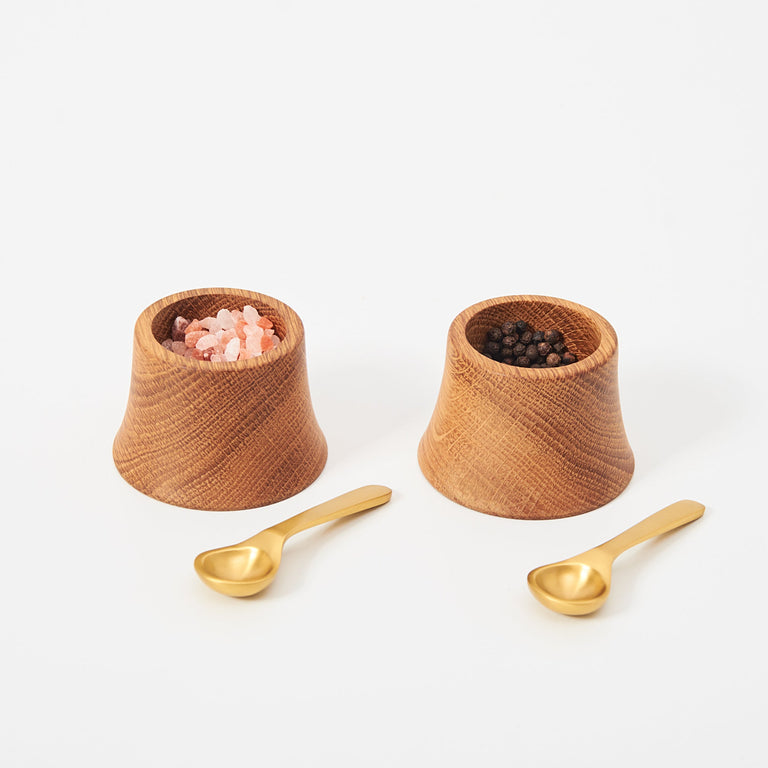 Pinch Bowls With Spoons - Set Of 2