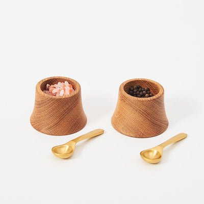 Pinch Bowls With Spoons - Set Of 2