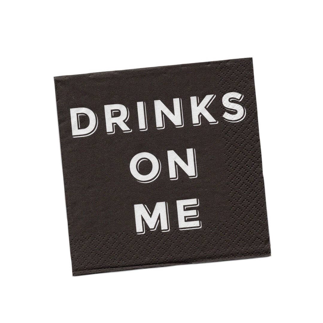 Drinks On Me Cocktail Napkins