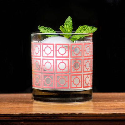 Breezeway Rocks Glass - Coral