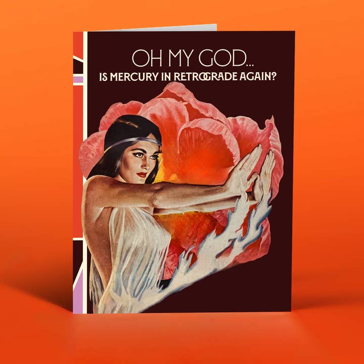 Mercury Retrograde Greeting Card