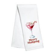 Merry Mahjong Christmas Kitchen Towel