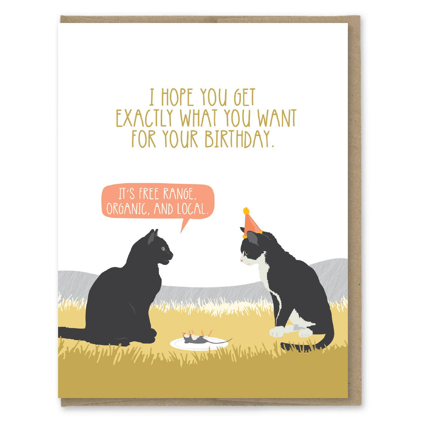 Organic Mouse Birthday Card