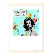 Happy Birthday Queen Of F**king Everything Birthday Card