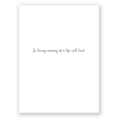 In Loving Memory Greeting Card