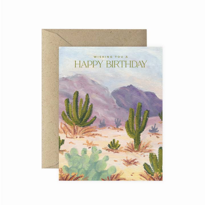 Desertscape Birthday Card