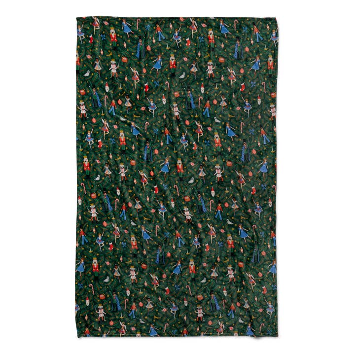 Nutcracker Holiday Fleece Blanket