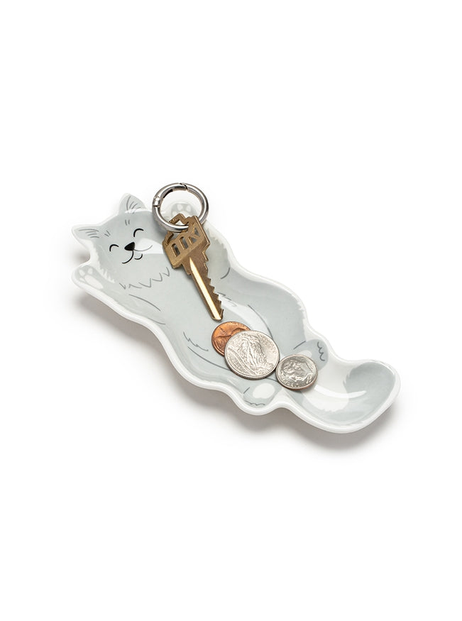 Sleeping Kitty Kat Trinket Tray