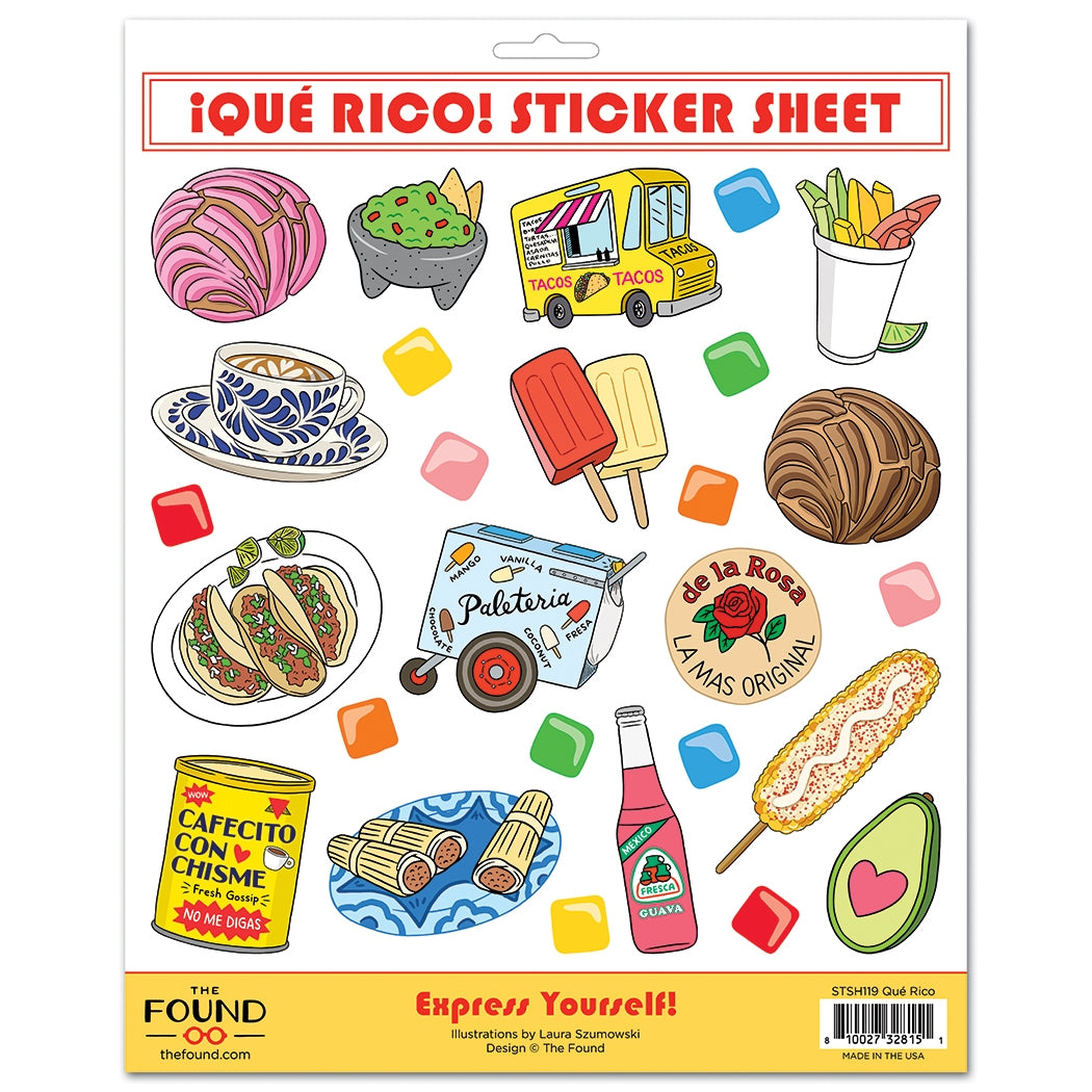 Sticker Sheet: Que Rico Latin Foods