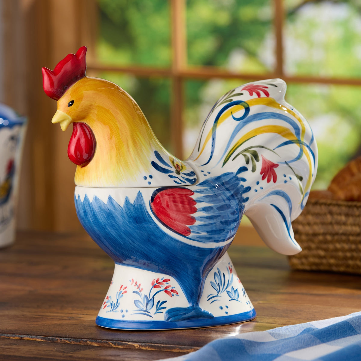 French Rooster 3-D Cookie Jar