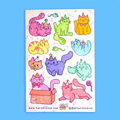 Birthday Cars Vinyl Sticker Sheet